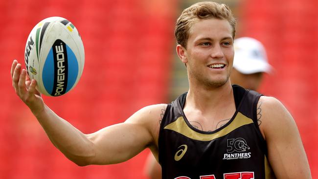 Matt Moylan during a Panthers training session at Pepper Stadium. Pic: Gregg Porteous