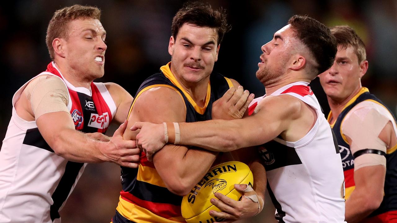 Adelaide and St Kilda will both be willing to deal their top draft picks in the upcoming trade period, with the Crows keen to get multiple picks back. (Photo by James Elsby/AFL Photos via Getty Images)