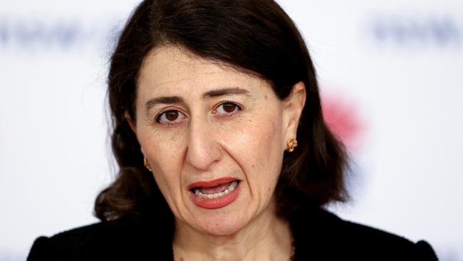 NSW Premier Gladys Berejiklian in Sydney on Monday. Picture: Getty Images