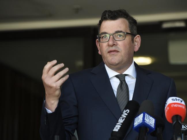 Premier Daniel Andrews has assured Victorians the state remains on track to leave lockdown. Picture: NCA NewsWire / Andrew Henshaw