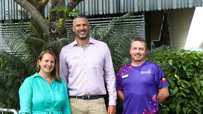 Speaking at a press conference on Thursday Ms Green suggested the federal government was getting close to announcing a commitment to the Cairns water security project. Nita Green, Matt Smith and David Beckham .