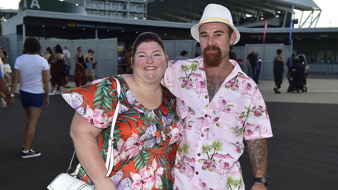 Fiona and James Koenig. Elton John performed at Queensland Country Bank Stadium, Townsville on 29 February 2020. PICTURE: MATT TAYLOR.