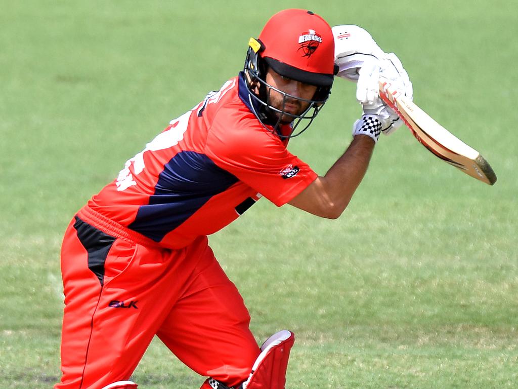 BRISBANE, AUSTRALIA - SEPTEMBER 26: Callum Ferguson of South Australia plays a shot during the Marsh One Day Cup match between New South Wales and South Australia at Allan Border Field on September 26, 2019 in Brisbane, Australia. (Photo by Bradley Kanaris/Getty Images)