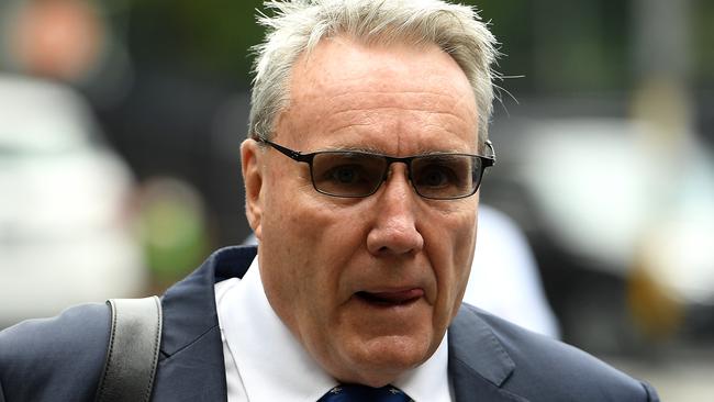 Michael Cranston arrives at the Downing Centre court in Sydney, Wednesday, January 23, 2019. (AAP Image/Dan Himbrechts) NO ARCHIVING