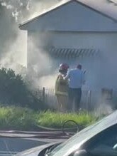 driving on Evaline St when he saw smoke. Picture: Siti Nurjanah