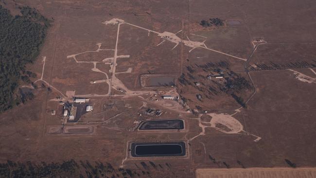 Cyanide and the highly carcinogenic chemical benzene were first detected in April last year in state-owned groundwater monitoring bores up to 700m outside the boundary of the former Linc Energy underground coal gasification (UCG) project at Hopeland, pictured.