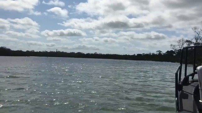 Eli Creek croc survey by boat