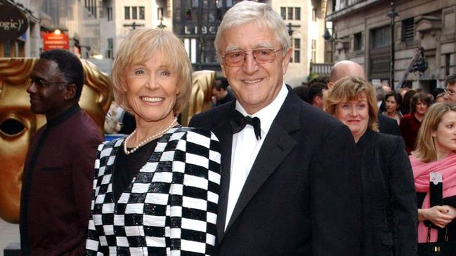 Parkinson and his wife Mary at the London Palladium. Picture: Getty Images