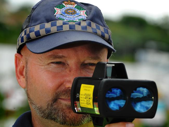 Speeding story from Mt Ommaney Police Station.  Sgt.Mike Downing.   Photo By Patria Jannides.