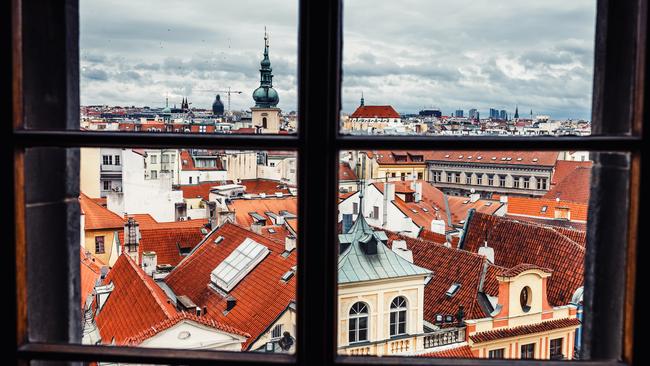 Greg Sheridan shares his tips for using Airbnb. Pictured: A view of Prague from a bed and breakfast