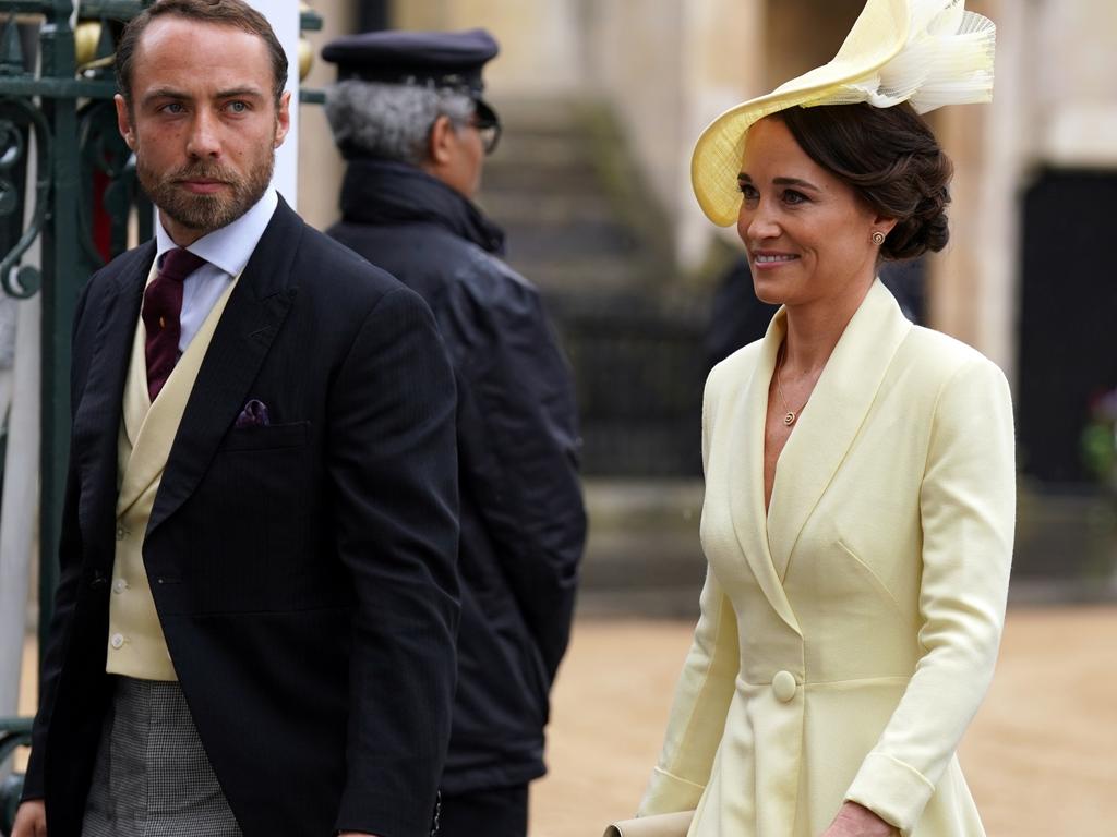 James and Pippa Middleton at the coronation last year. Picture: Andrew Milligan - WPA Pool/Getty Images