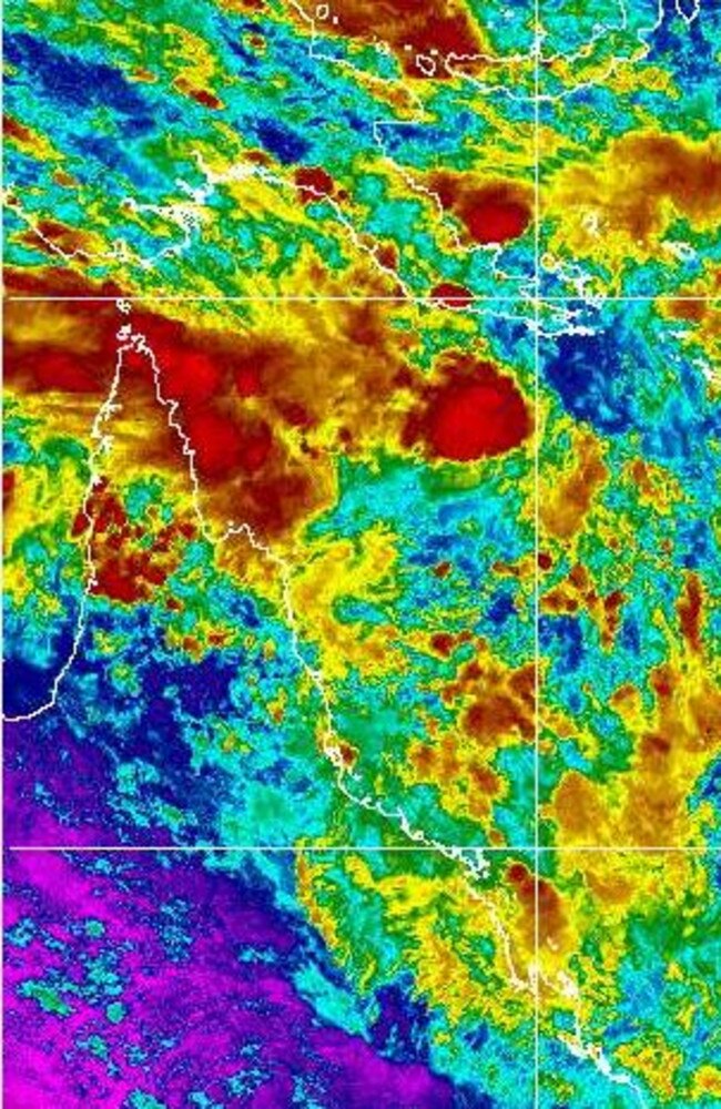 Satellite images of the weather in the area.