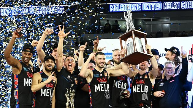 Melbourne United claimed last year’s NBL title and a bold plan has the league on a path to securing its future. Picture: Getty Images
