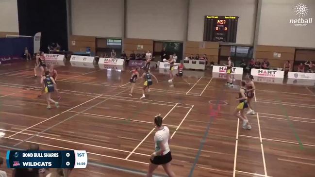 REPLAY: Queensland Netball Sapphire Draw – Bond Bull Sharks vs Wildcats
