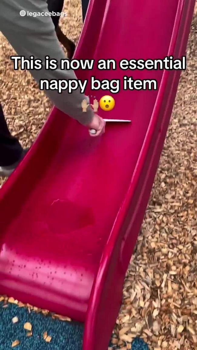 No more wet bums! The park hack every parent needs