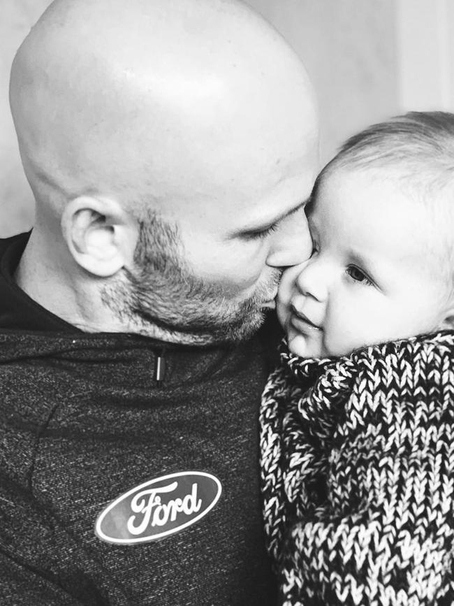 Gary Ablett jnr and his son Levi. Picture: Instagram