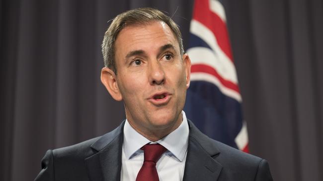 CANBERRA, Australia, NewsWire Photos. May 10, 2024: Federal Treasurer Jim Chalmers and Minister for Finance Katy Gallagher hold a press conference at Parliament House in Canberra. Picture: NCA NewsWire / Martin Ollman