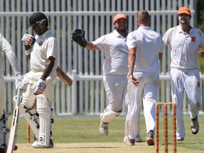 Kookaburra Cup cricket - Runaway Bay vs. Surfers Paradise at Sam Loxton Oval. Surfers Paradise batsman Mahesh Rajaratne. (Photo/Steve Holland)