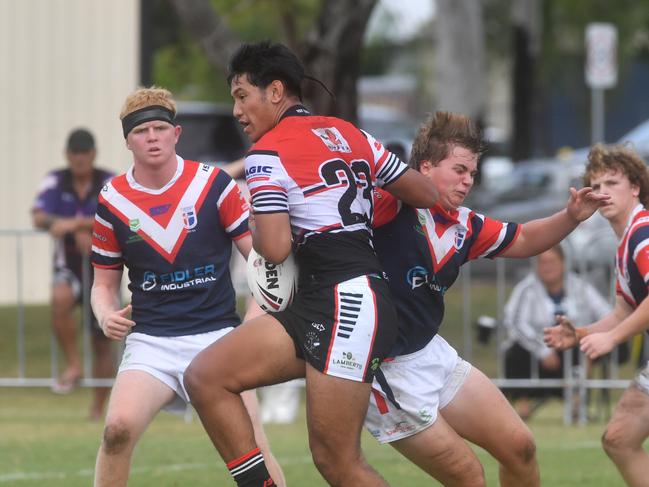 Kirwan State High School hosts St Patrick's College, Mackay, in round 1 of the 2025 Aaron Payne Cup. Picture: Evan Morgan