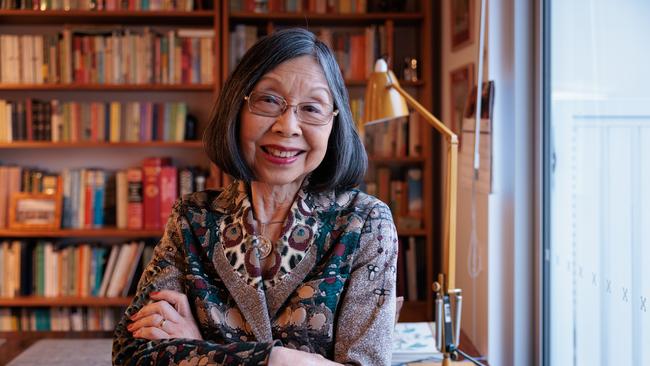 Helene Chung who was the first non-white reporter on Australian television, at her home in Hobart Tas. 25/05/2023 photo – Peter Mathew