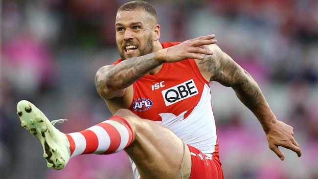 Is a fit and firing Buddy Franklin the Christmas present every Swans fan wants from Santa? Picture: Michael Klein