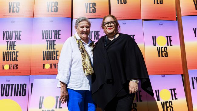 Professor Megan Davis with Uluru Dialogue co-chair Pat Anderson in Melbourne last year. Picture: NewsWire / Aaron Francis