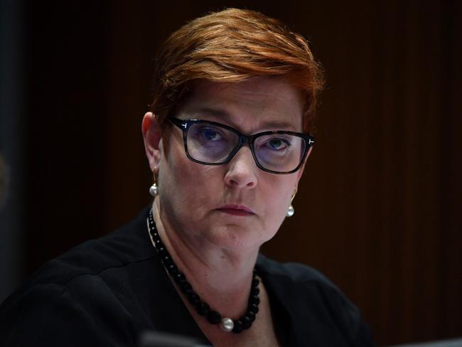 Foreign Minister Marise Payne says Australia has no plan to close its borders due to the coronavirus pandemic. Picture: AAP