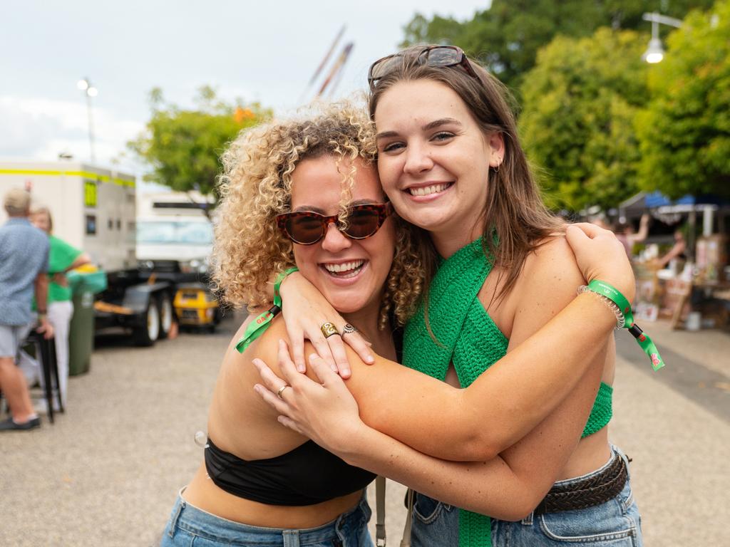 Lillian Watkins and Hannah Walsh at Rhythm on the Reef Saturday 30 September 2023 Picture: Michaela Harlow