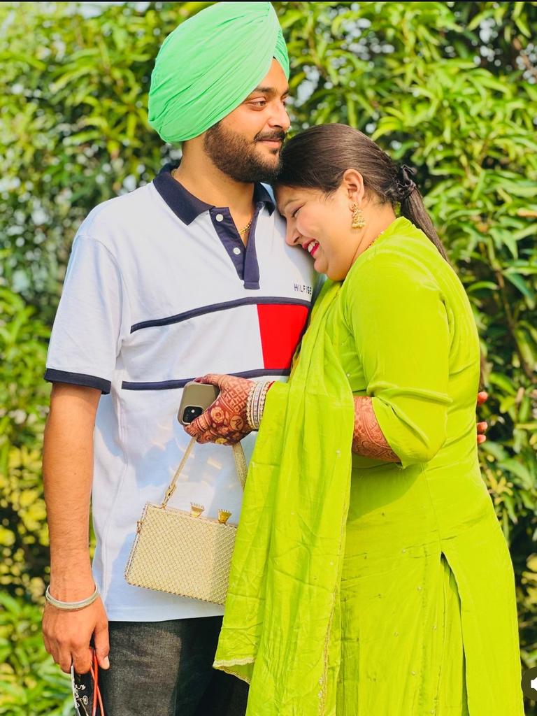 Anakhpal Singh married Jot on October 15 in India, three weeks before he died suddenly. Picture: Supplied by family