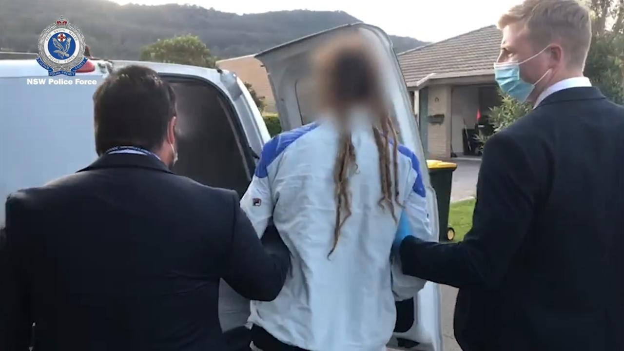 Sargent was arrested at a home in Wollongong. Picture: NSW Police