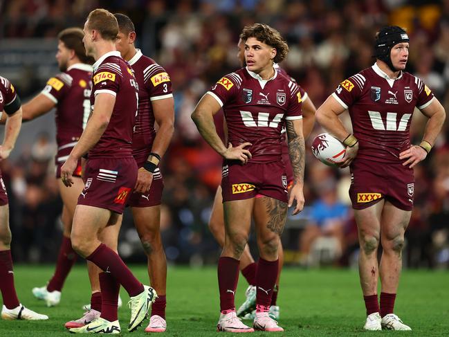 The Maroons have been denied a series hat-trick as NSW shattered a 19-year Suncorp Stadium hoodoo. Picture: Getty Images