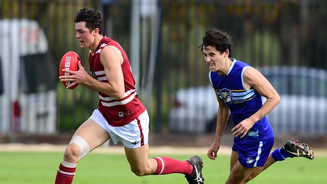 Karl Finlay in action for Prince Alfred College last year. Picture: AAP/Mark Brake