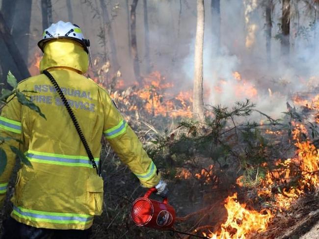 Hazard reduction burn from RFS