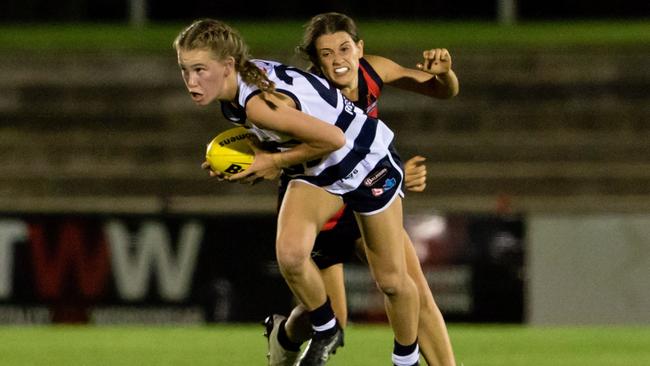  Teah Charlton in action against West Adelaide. Picture: Nick Hook