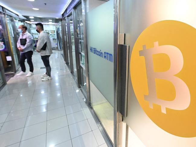 Bitcoin fell around 15 per cent on the news. Picture: Peter Parks/AFP