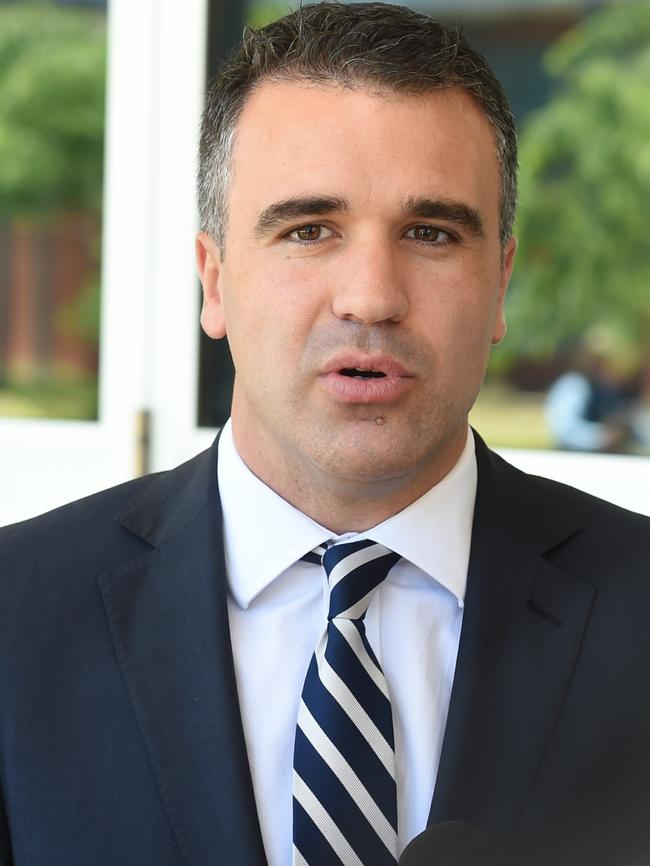 Police Minister Peter Malinauskas.