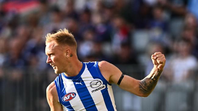 Jaidyn Stephenson was a star for the Pies in his first season, before being moved to the Roos. (Photo by Daniel Carson/AFL Photos via Getty Images)