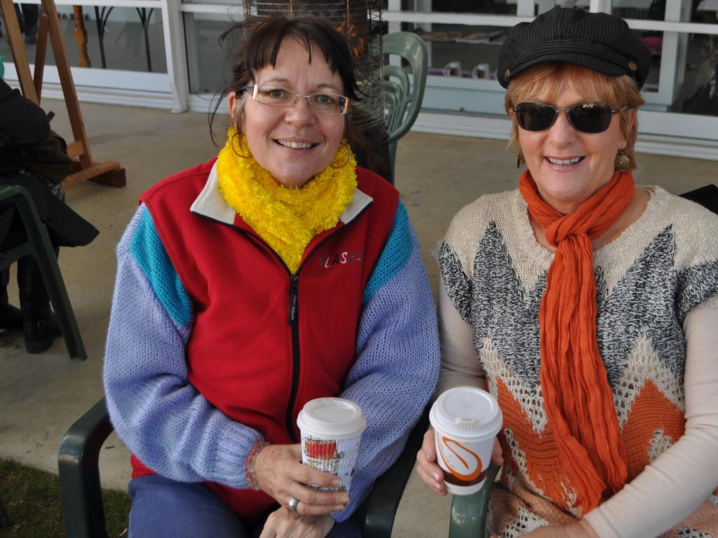 LOVE IT: Jenelle Matthews and Susan Johnson can't get enough of Jumpers and Jazz in July! Photo Georja Ryan / Warwick Daily News