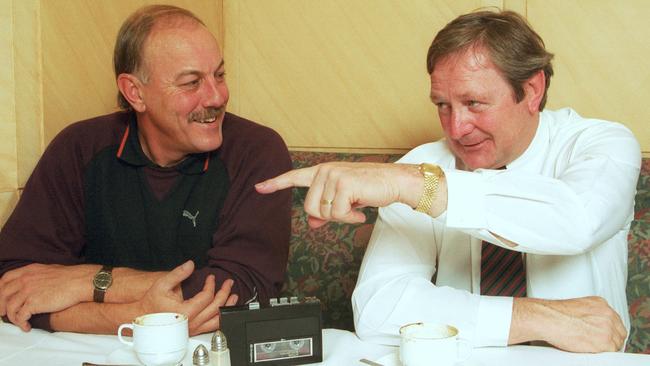 Malcolm Blight with Kevin Sheedy in 2001.