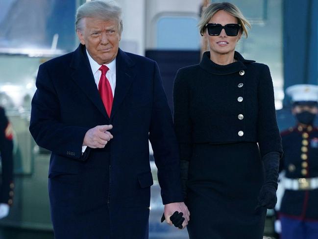 Donald and Melania Trump have launched a new website. Picture: AFP