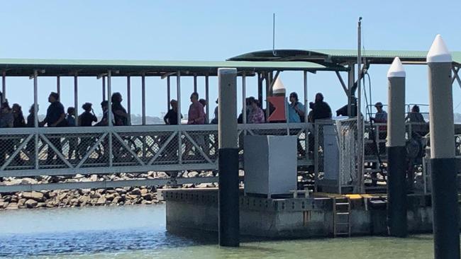 More than 70 passengers were left waiting at island ferry terminals on Monday night after the ferry crash. File Picture: Courier-Mail