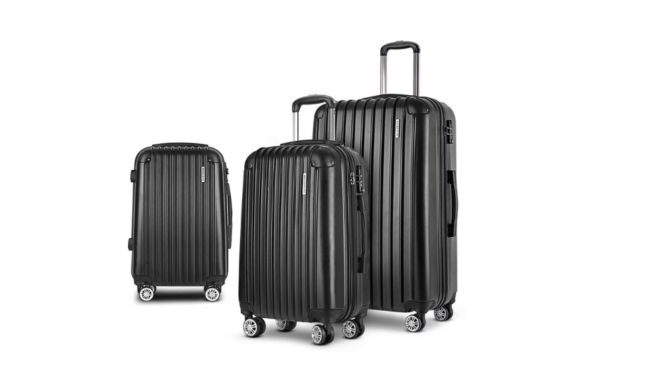 Wanderlite Three-Piece Luggage Set.