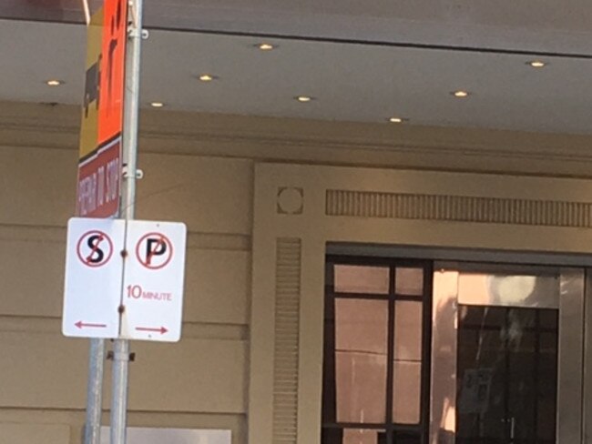 So can we park outside this Melbourne CBD hotel for 10 minutes or not?