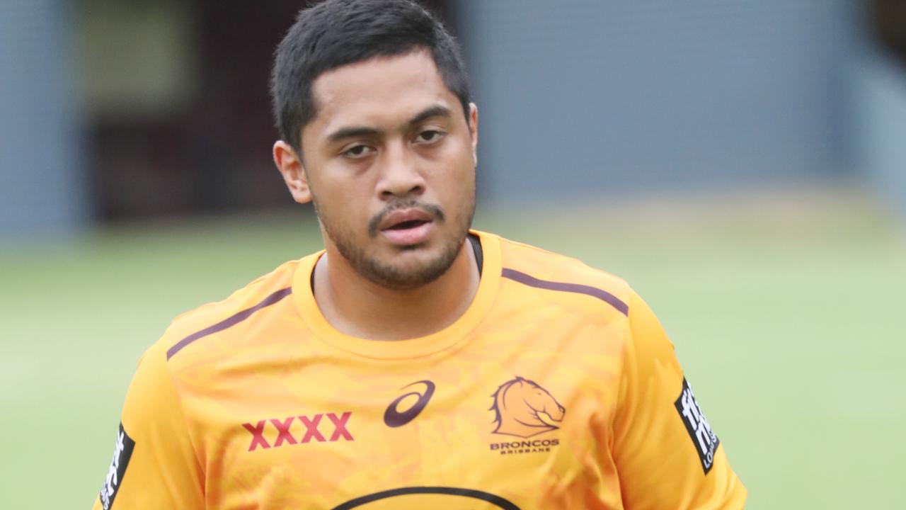 Anthony Milford, Broncos training on the bottom field. Pic Annette Dew