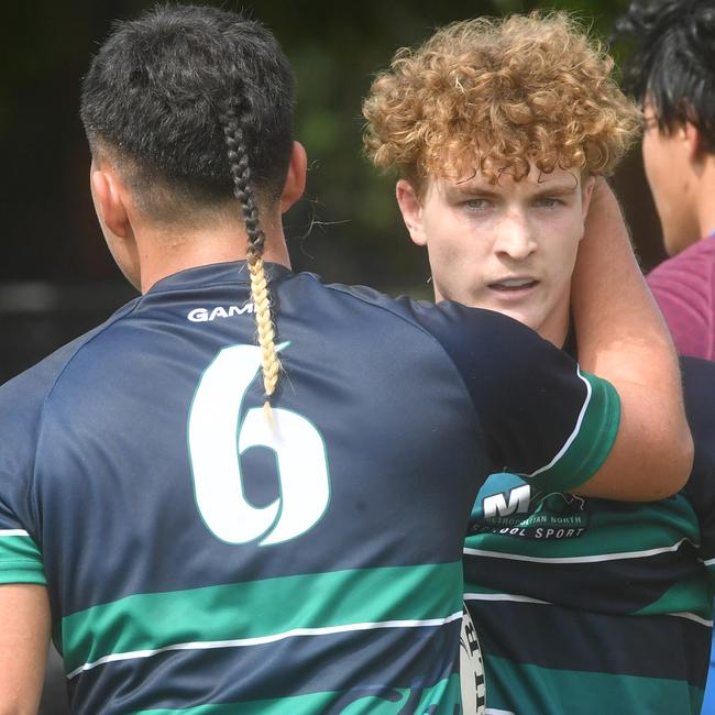 QLD Rugby Union State Championships (17-18 years boys) at the Townsville Sports Precinct. Friday May 23. South Coast against Metro North. Picture: Evan Morgan