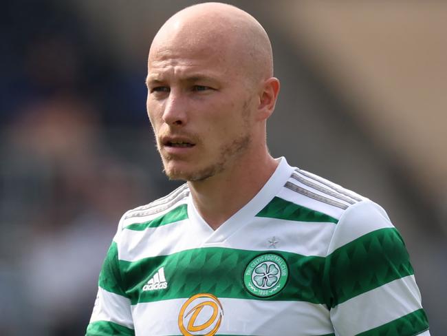 KILMARNOCK, SCOTLAND - AUGUST 14: Aaron Mooy of Celtic is seen during the Cinch Scottish Premiership match between Kilmarnock FC and Celtic FC at  on August 14, 2022 in Kilmarnock, Scotland. (Photo by Ian MacNicol/Getty Images)