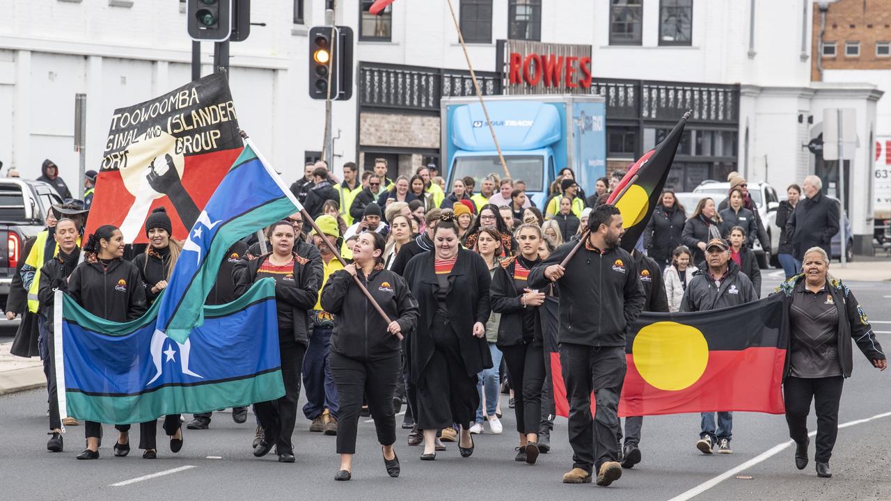 NAIDOC Week march in Toowoomba. Monday, July 4, 2022. Picture: Nev Madsen.