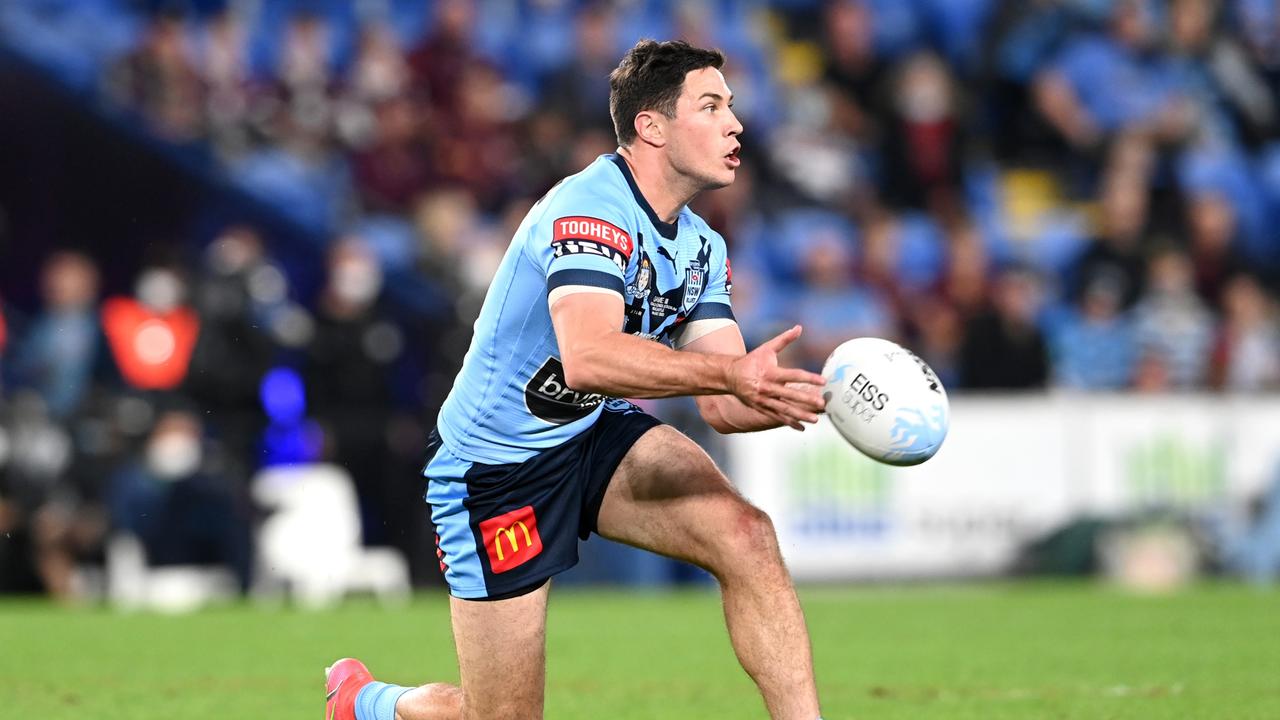 Mitchell Moses will miss some time for Parramatta after suffering a back fracture. Picture: Getty Images.