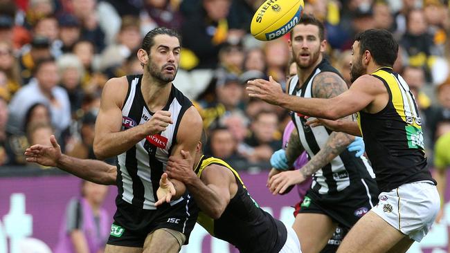 Brodie Grundy needs to work Toby Nankervis over with his ability to play as another midfielder.