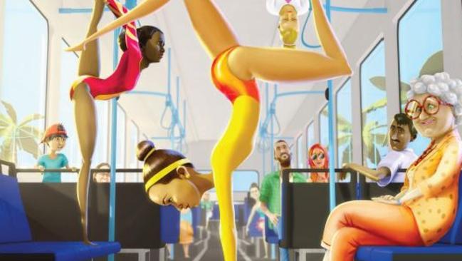 Gymnasts suggest to “Be flexible with your Games time travel.”